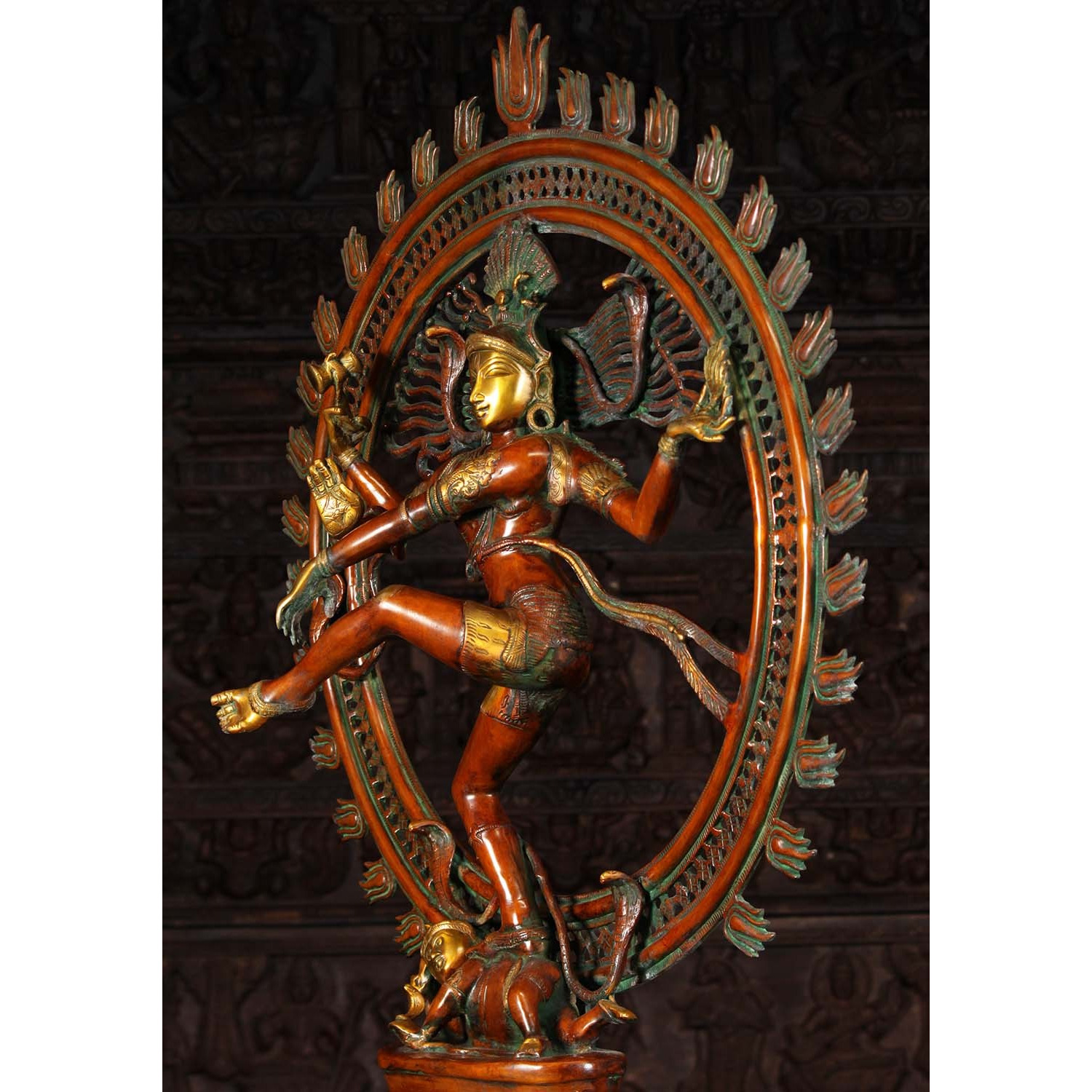 Brass Graceful Dancing Nataraja Statue 41 Inches