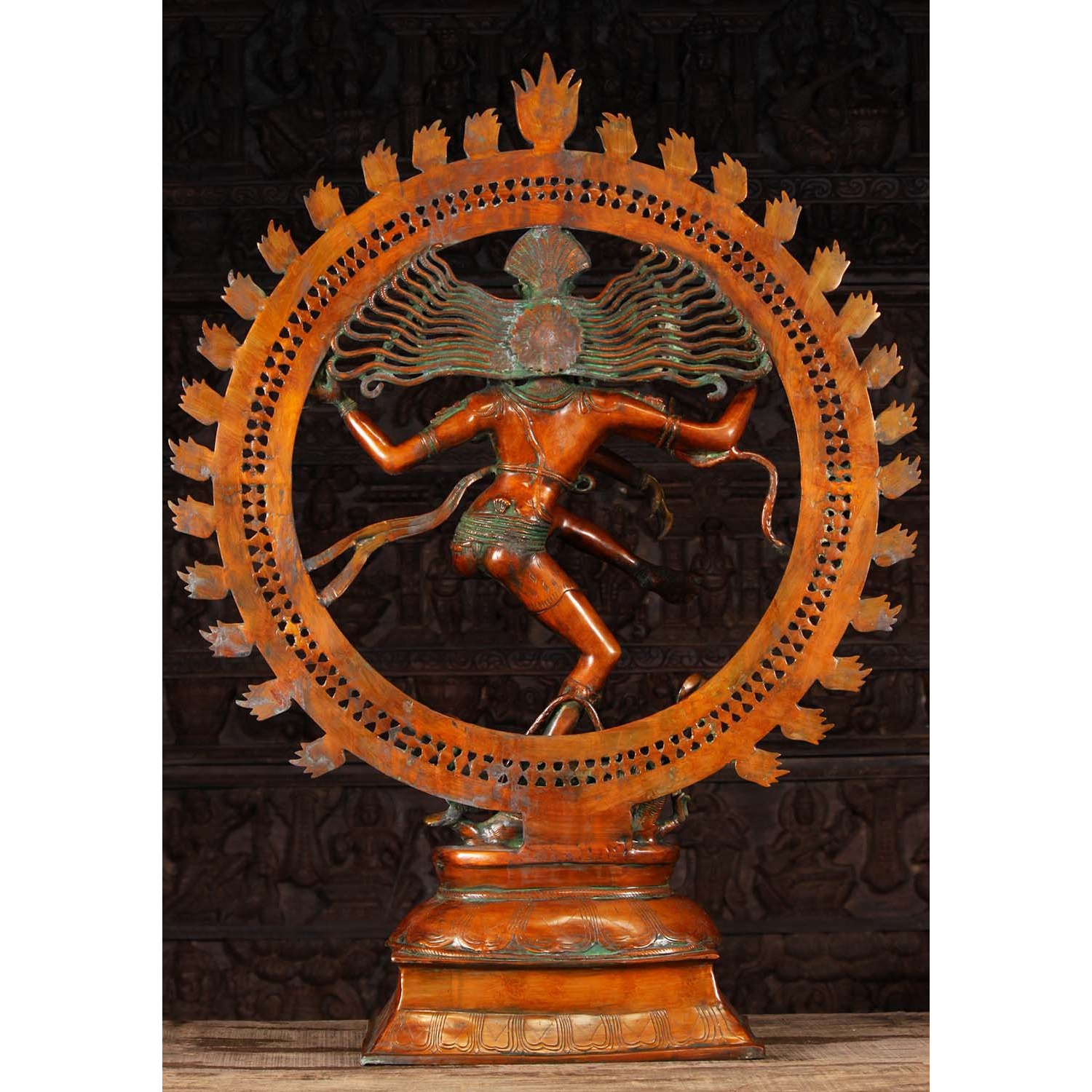 Brass Graceful Dancing Nataraja Statue 41 Inches