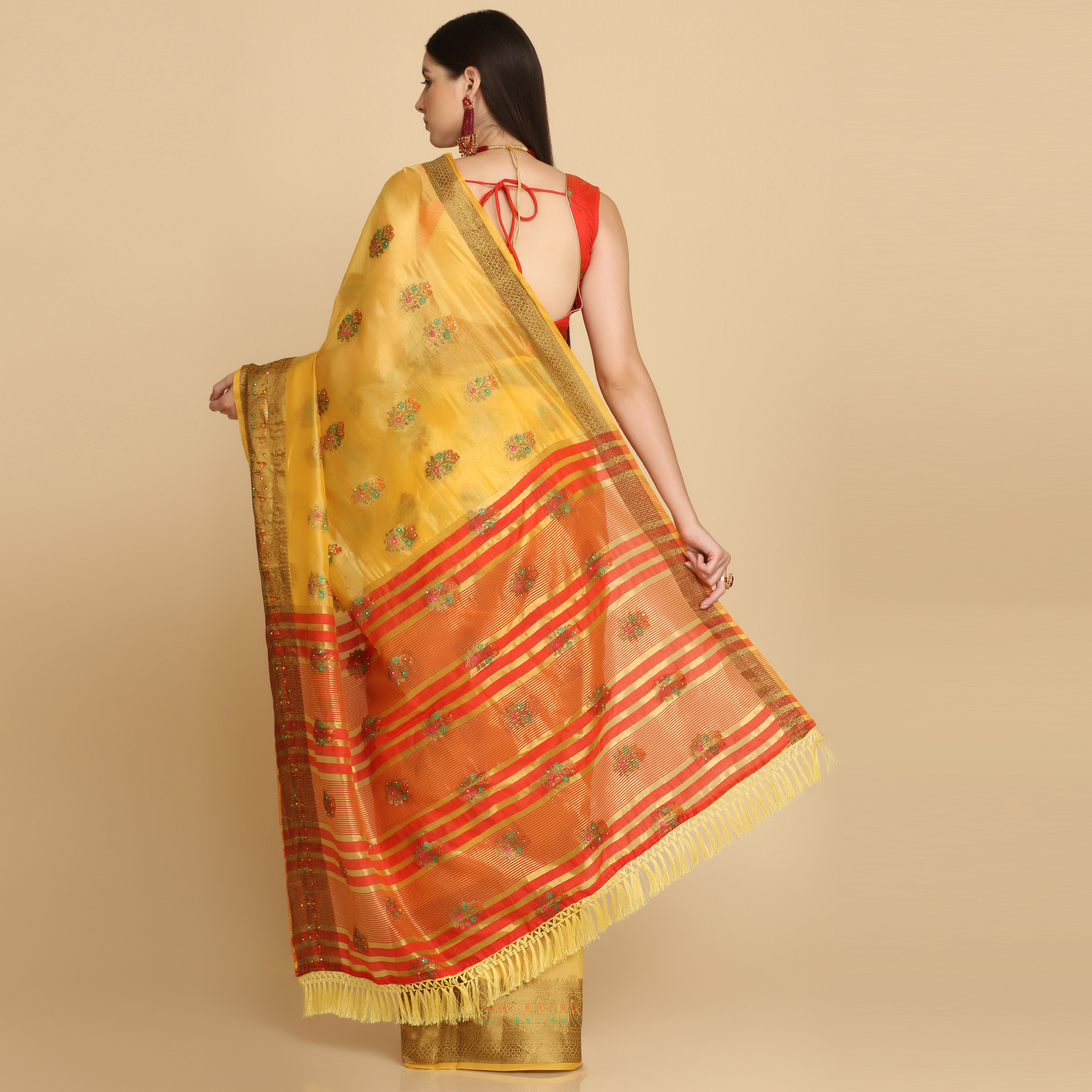 Asisa Natasha Organza Silk With Stone Work Saree