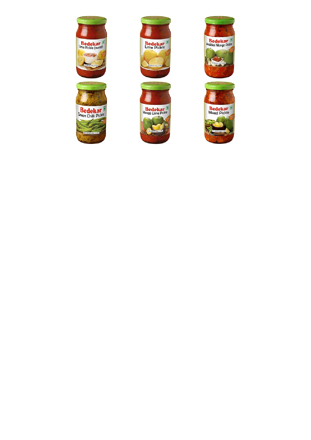 Bedekar Pickle Variety Pack - 5 Items